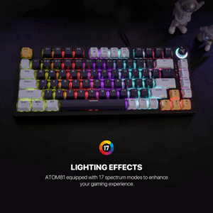 Tastatura Mehanicka Gaming Fantech MK875 RGB Atom 81 Navy (Red switch)