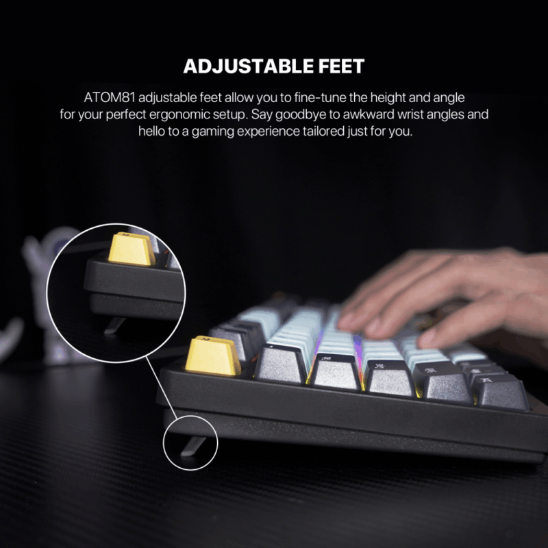 Tastatura Mehanicka Gaming Fantech MK875 RGB Atom 81 SkyBlue (Blue switch)