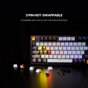 Tastatura Mehanicka Gaming Fantech MK890 RGB Atom 96 Navy (Red switch)