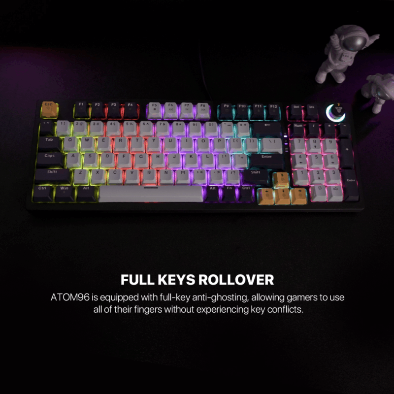 Tastatura Mehanicka Gaming Fantech MK890 RGB Atom 96 Navy (Red switch)