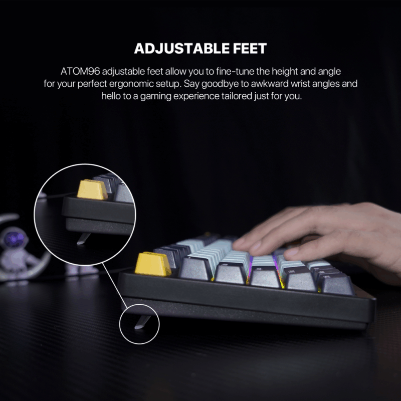 Tastatura Mehanicka Gaming Fantech MK890 RGB Atom 96 Navy (Red switch)