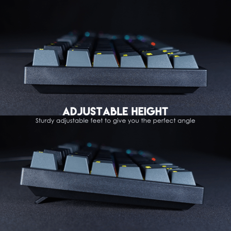 Tastatura Mehanicka Gaming Fantech MK886 RGB Atom siva (Blue switch)