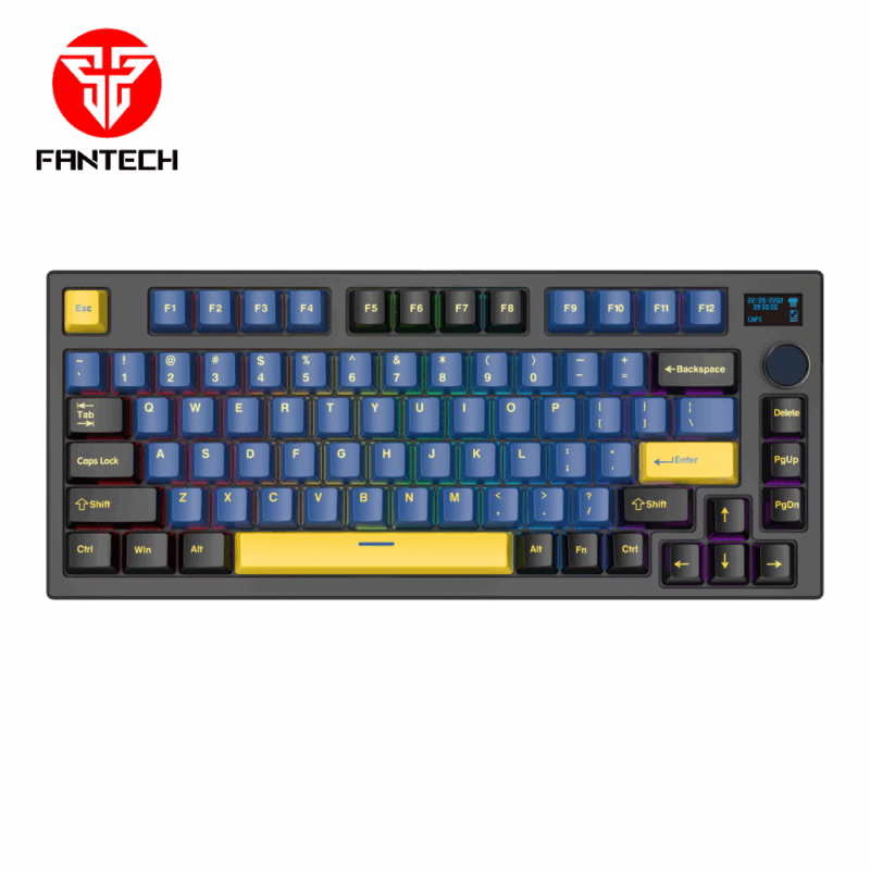 Tastatura Mehanicka Gaming Fantech MK910 RGB Vibe Maxfit 81 Grand Cobalt Wireless  (Yellow switch)