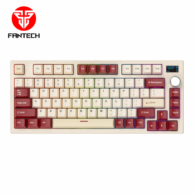 Tastatura Mehanicka Gaming Fantech MK910 RGB Vibe Maxfit 81 Royal Prince Wireless (Yellow switch)