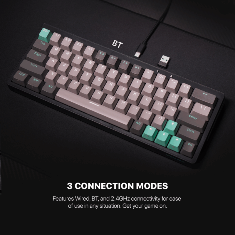 Tastatura Mehanicka Gaming Fantech MK912 RGB Atom PRO63 Wireless Mercury (blue switch)