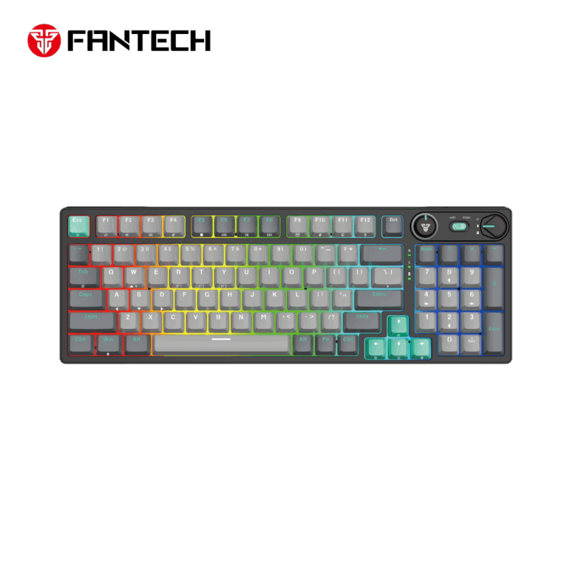 Tastatura Mehanicka Gaming Fantech MK914 RGB Atom PRO96 Wireless Mercury (blue switch)