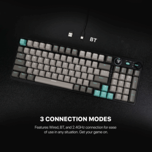 Tastatura Mehanicka Gaming Fantech MK914 RGB Atom PRO96 Wireless Mercury (blue switch)