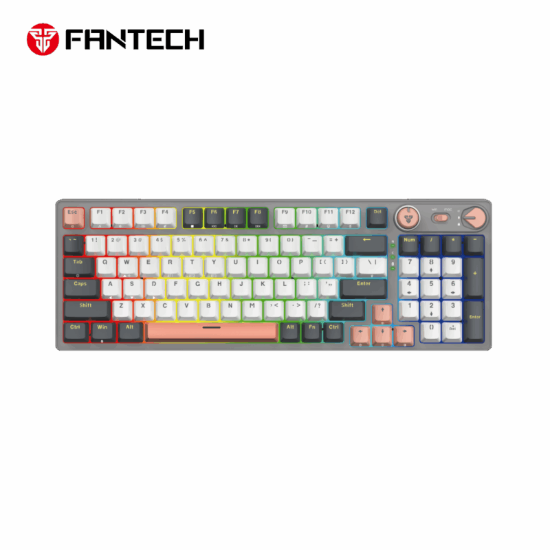 Tastatura Mehanicka Gaming Fantech MK914 RGB Atom PRO96 Wireless Saturn (blue switch)