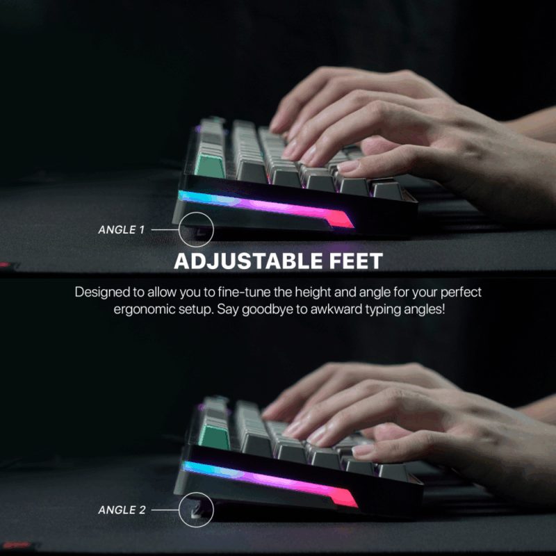 Tastatura Mehanicka Gaming Fantech MK914 RGB Atom PRO96 Wireless Saturn (red switch)
