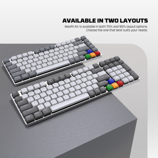 Tastatura Mehanicka Gaming Fantech MK916 RGB Maxfit AIR99 Wireless grey (brown switch) - Image 4