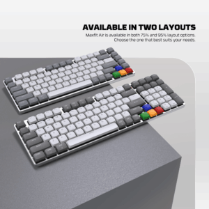 Tastatura Mehanicka Gaming Fantech MK916 RGB Maxfit AIR99 Wireless grey (red switch)