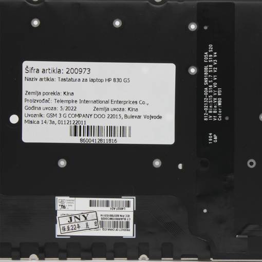 Tastatura za laptop HP X360 830 G6 - Image 3