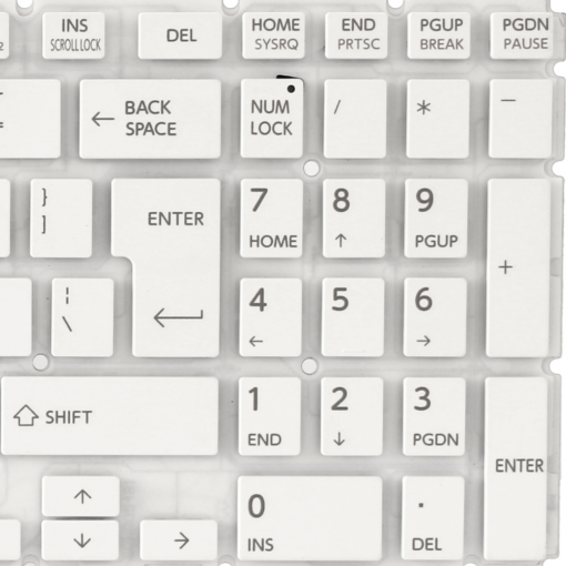 Tastatura za laptop Toshiba L50-B Veliki Enter bela - Image 3