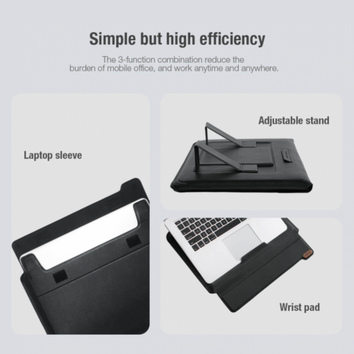 Torba za laptop sleeve Nillkin horizontal 16.1" crna - Image 5