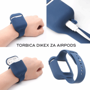 Torbica Dikex za Airpods roze