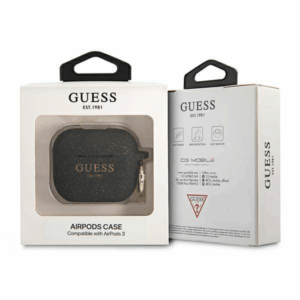 Torbica Guess Airpods 3 Glitter crna (GUA3SGGEK)