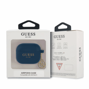 Torbica Guess Silicone za Airpods 3 4G Charm plava (GUA3LSC4EB)