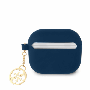 Torbica Guess Silicone za Airpods 3 4G Charm plava (GUA3LSC4EB)