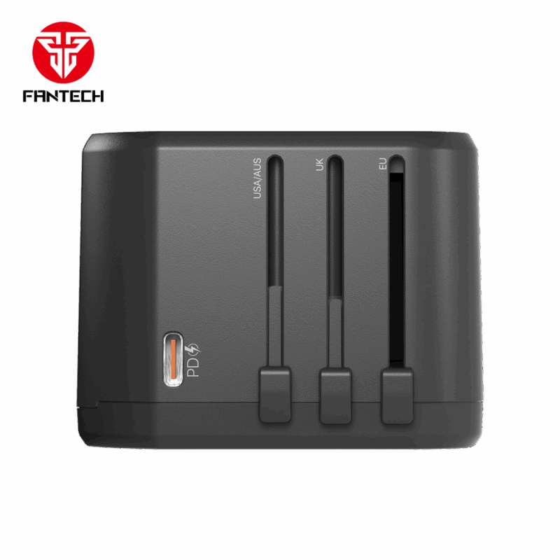 Univerzalni Multi Adapter Fantech TAC1 Power Cube 20W, PD, QC 3.0, 20W, crni