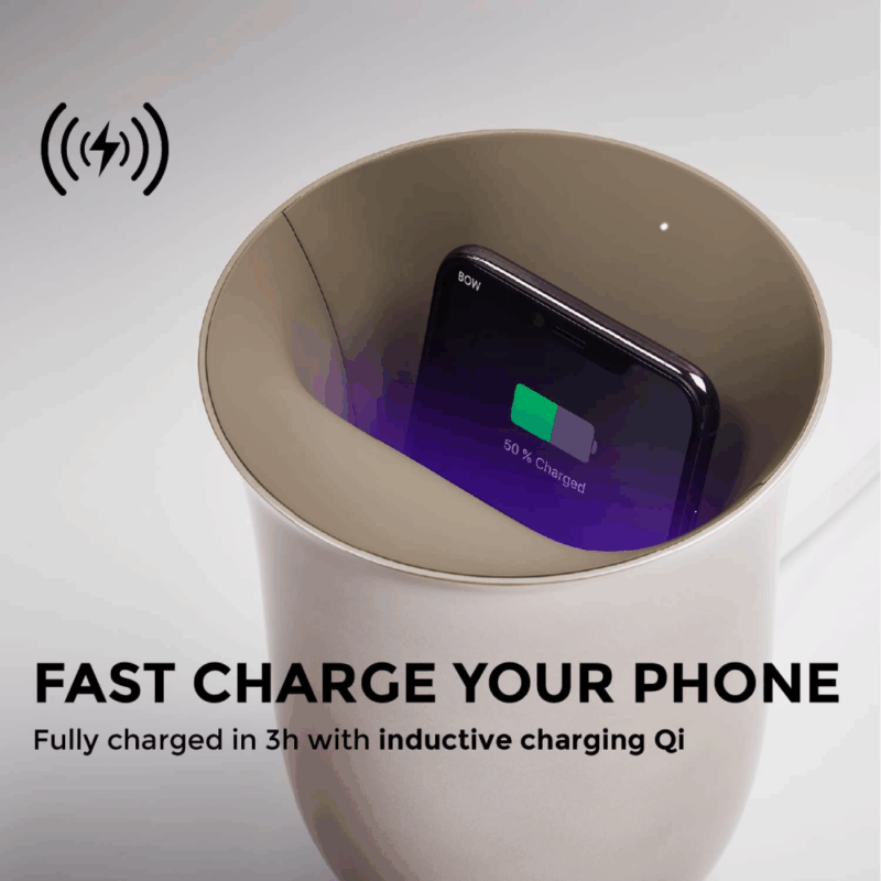 Wireless punjac sa UV zastitom Lexon Oblio LH59N crni