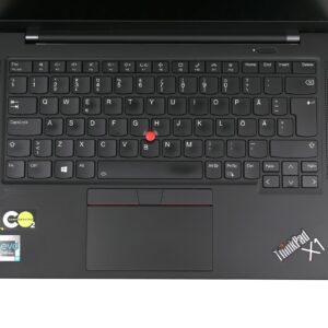 Lenovo ThinkPad X1 Carbon Gen 9 keyboard and touchpad close-up