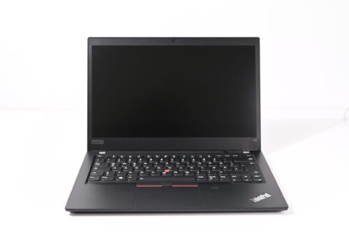 Lenovo ThinkPad T14s Gen 1 – prednji pogled sa otvorenim ekranom i tastaturom