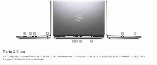 DELL PRECISION 7550 Intel Core i7-10875H 32GB 1TB 15.6" Windows 10 Professional
