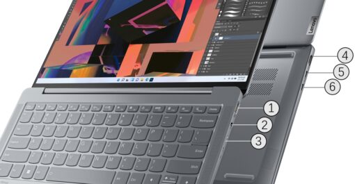 LENOVO YOGA SLIM 6 14APU8 AMD Ryzen 5 7540U 8GB 512GB 14" Windows 11