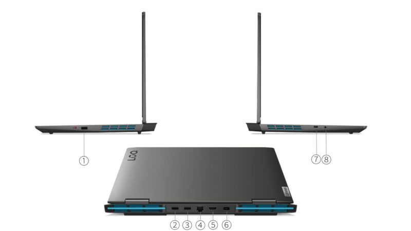 LENOVO LOQ 15APH8 AMD Ryzen 7 7840HS 16GB 512GB 15.6" Windows 11 Home
